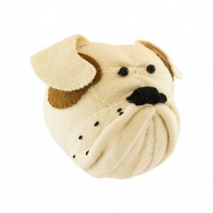 Fiona Walker England Bulldog Dog Nursery Felt Animal Head Decor